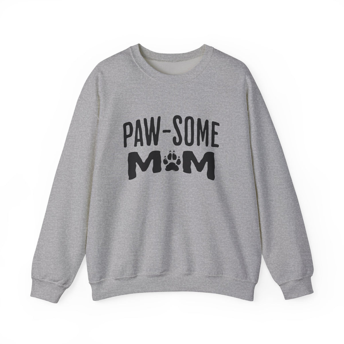 Paw-some Mom Sweatshirt – Cute Dog Paw Graphic Pullover Gift for Pet Moms