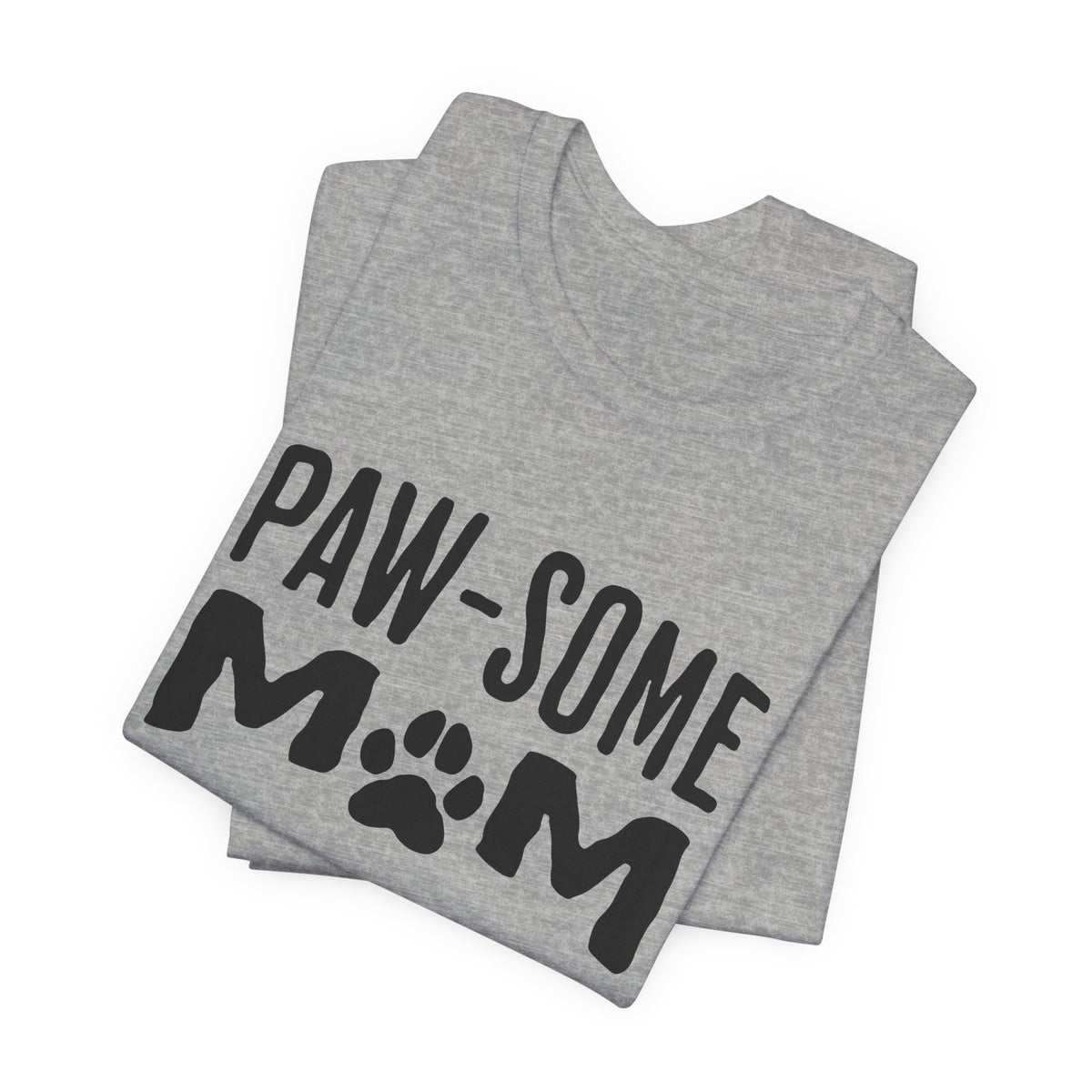 Pawsome Cat Mom Shirt – Funny Paw Print Tee for Cat Lovers