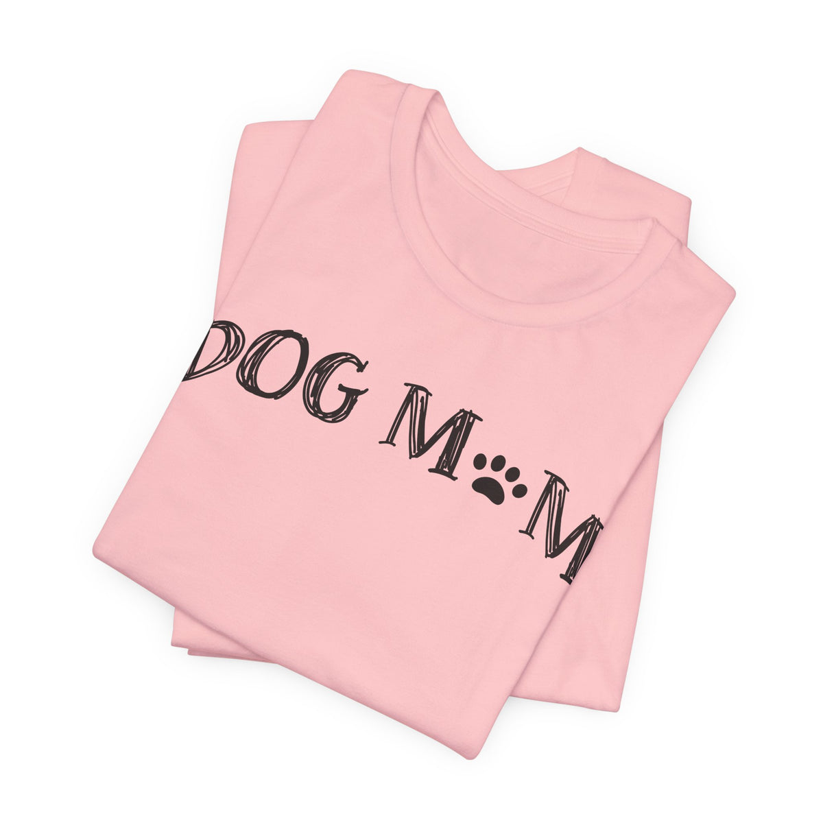 Dog Mom Shirt – Hand-Drawn Paw Print Tee for Dog Lovers