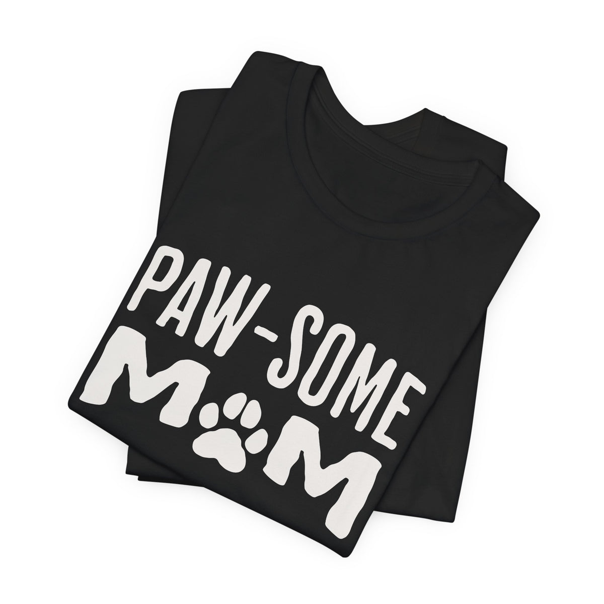 Pawsome Cat Mom Shirt – Funny Paw Print Tee for Cat Lovers