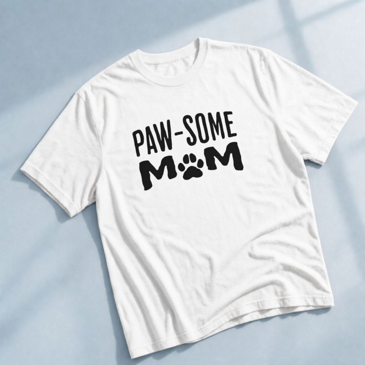 Pawsome Dog Mom Shirt – Funny Paw Print Tee for Dog Lovers