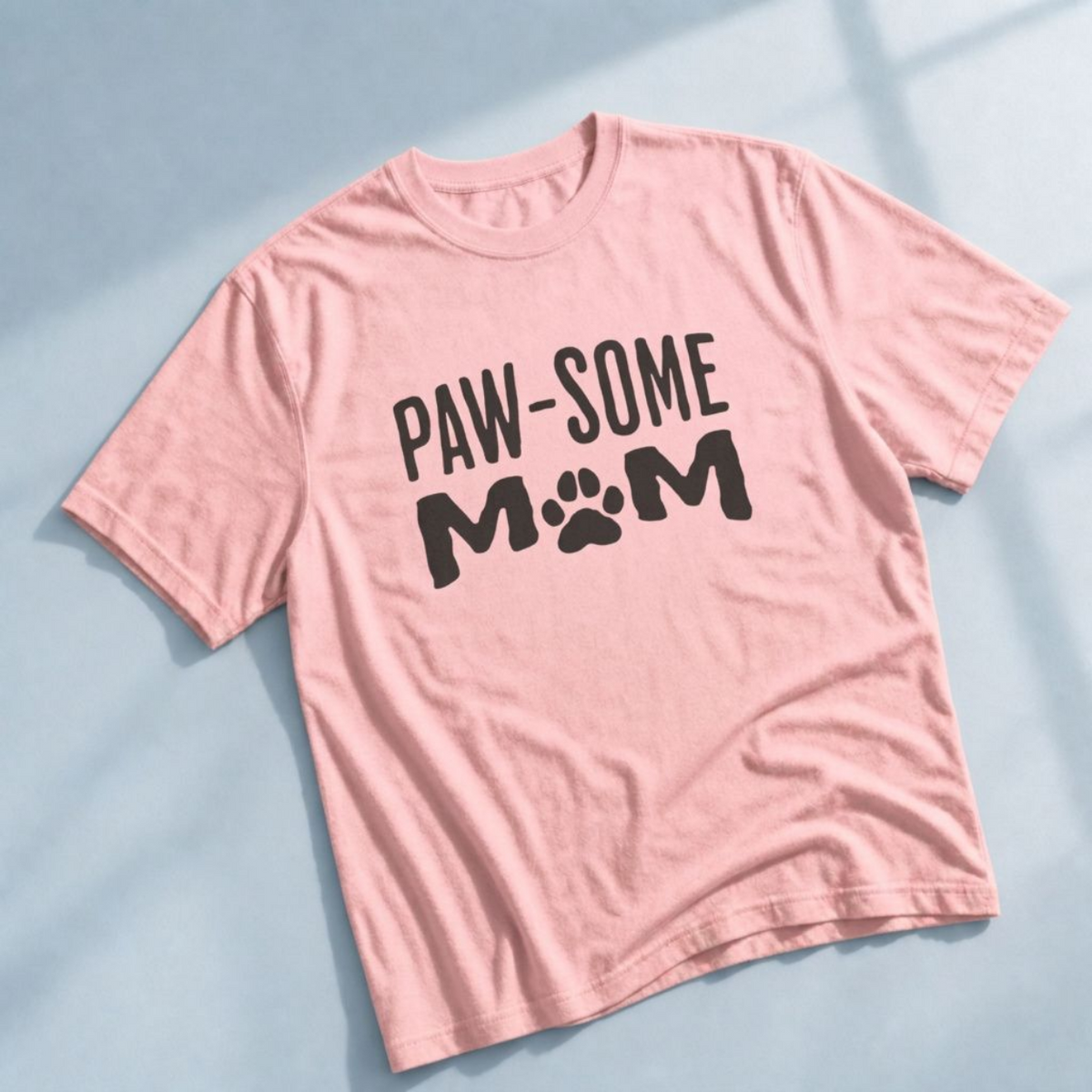 Pawsome Dog Mom Shirt – Funny Paw Print Tee for Dog Lovers
