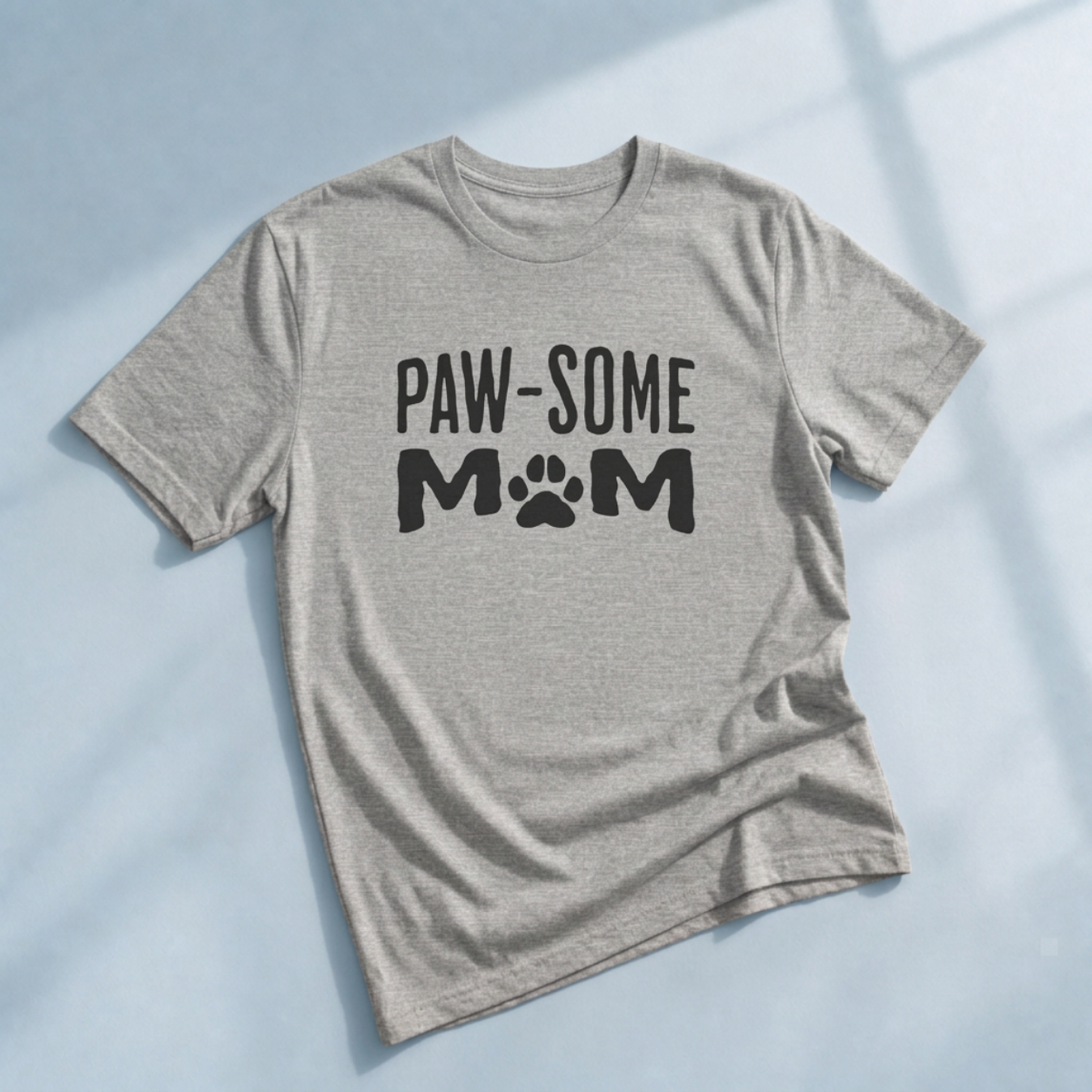Pawsome Cat Mom Shirt – Funny Paw Print Tee for Cat Lovers