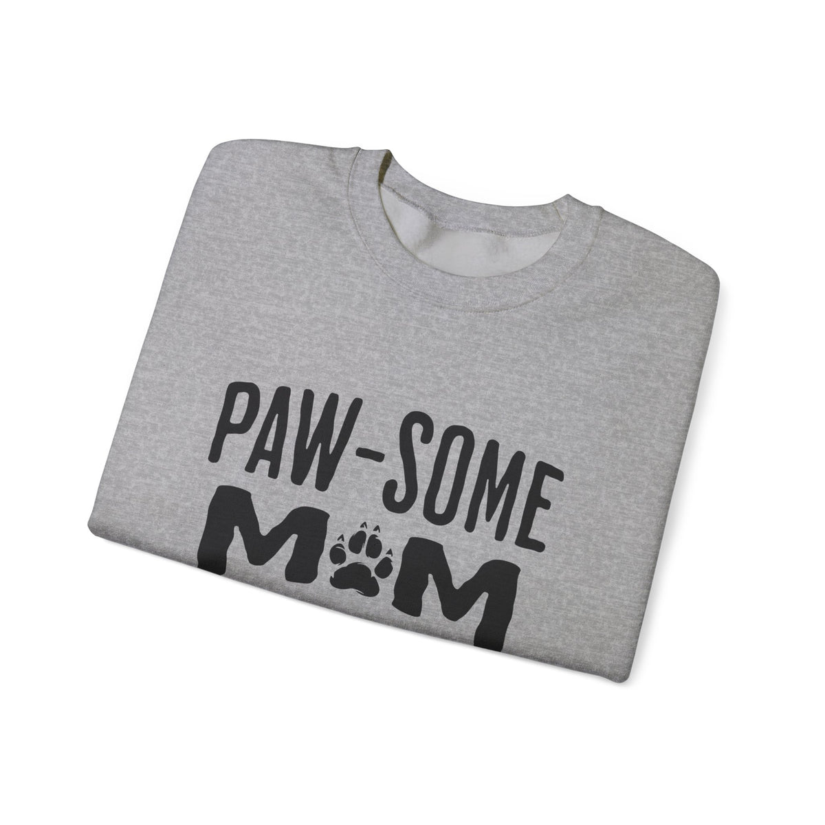 Paw-some Mom Sweatshirt – Cute Dog Paw Graphic Pullover Gift for Pet Moms